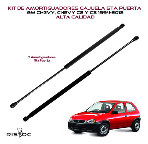 Kit Amortiguadores Cajuela 5ta Puerta Gm,chevy C2 Y C3 94-12 Foto 2