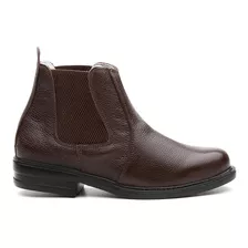 Botina Passeio Masculina Valente Boots Couro Floater