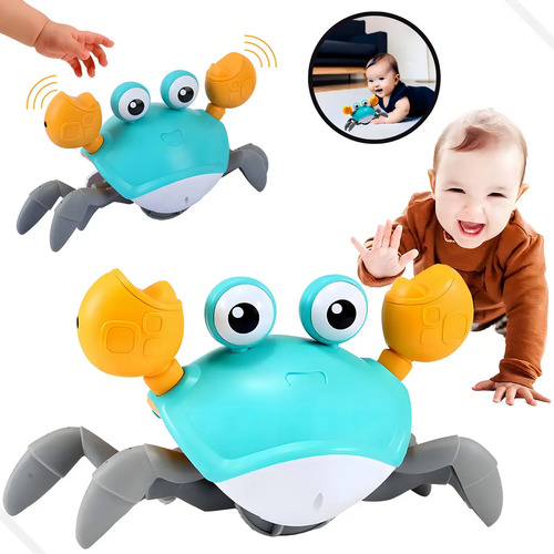 Caranguejo Fujão Brinquedo Para Bebê Interativo De Plástico - Siri Fujão Brinquedo Que Dança Para O Lado