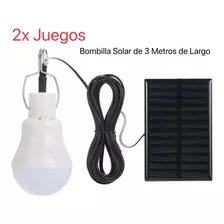 2x Recargable Solar Separable Tienda Bombilla Emergencia Luz