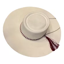 Sombrero De Huaso - Paño Color Hueso - Corralero Sastrería-.