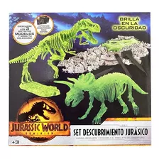 Jurassic World Descubrimiento Esqueleto Dinosaurio Brilla C