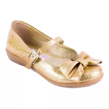 Zapatilla Princesa Bella Zapato Glitter Moño Moda 1092-o