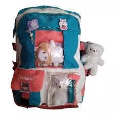 Mochila Kawaii Exclusiva Incluye Todos Los Accesorios