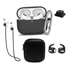 Carcasa Funda Silicona AirPods Pro / + Kit Accesorios 6 En 1