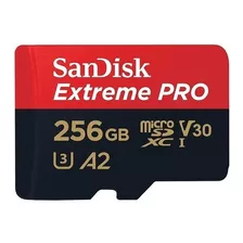 Sandisk Micro Sdxc Extreme Pro C10 U3 170mb/s 4k A2 256gb