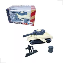 Brinquedo Tanque Guerra Soldado Acessórios Carrinho Infantil Cor Branca Personagem Tanque De Guerra