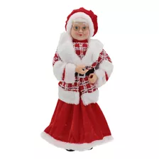 Mamãe Noel Alta Qualidade Decoração Natal Boneco Luxo 50 Cm