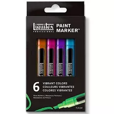 Rotuladores Liquitex Pintura Profesional Vibrante 6 Piezas 