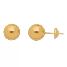 Brinco Bola / Bolinha 6mm Em Ouro 18k 750 Com Garantia