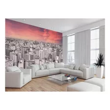 Papel De Parede 3d Cidade São Paulo Prédios Céu M² Ncd338