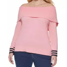 Blusa Tommy Hilfiger Rosa 2xl Plus Mujer Dama