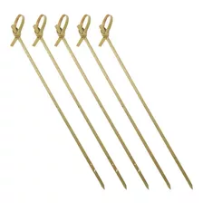 1.250 Espetos De Bambu Knotted Sticks Nozinho 15cm - Com