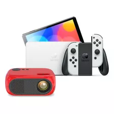 Nintendo Switch Oled 64gb Blanco Más Proyector Rojo