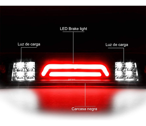 Luz De Freno De Marcha Atrs 10-18 For Dodge Ram 1500 2500 Foto 4