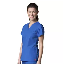 Polera Mujer Maevn Azul Rey Uniformes Clínicos