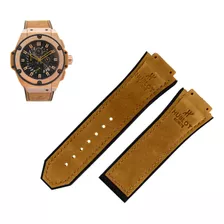 Pulseira Para Relógio Hublot King Power 30mm Marrom Em Couro