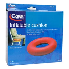 Almohadón Carex Para Coxis Inflable Rojo