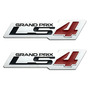 2 Insignias De Aluminio Real Ls2 Para Cap De Motor De 6.0 L