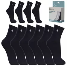 Kit De 10 Meias Masculina Adulto Atacado Lupo Cano Alto