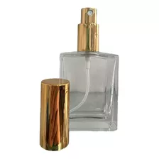 Frasco Vidrio Perfume Plano Transp Tapa A Rosca 30ml (x10)