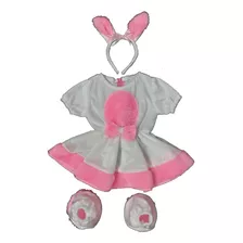 Fantasia Vestido Coelho Da Páscoa Infantil