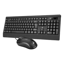 Kit Teclado E Mouse Rise Mode Office Of 02 Rm-tm-02-fb Preto