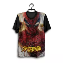 Camiseta Camisa Personalizada Homem Aranha 