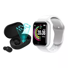 Kit Fone De Ouvido Sem Fio Relógio Smartwatch Atende Ligação