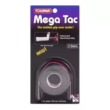 Overgrip Unique Tourna Mega Tac Preto Com 03 Unidades