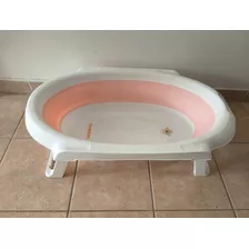 Bañera Para Bebe Carestino Color Rosa - Plegable