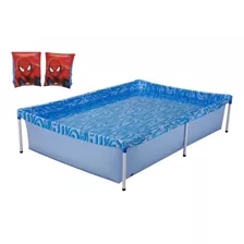 Kit Piscina Infantil De Armação 1000l + Boia De Braço Spider