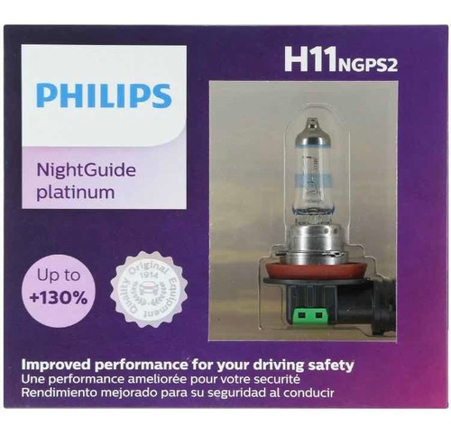 Set 2x Focos Philips Night Guide Platinum Xenon H11 12v 55w Foto 5