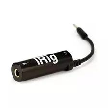 Interface De Áudio Irig 1°g Instrumentos Android Ios Cel Cor Preto