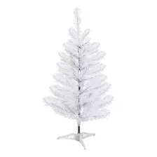Árvore Natal Pequena Decorativa Branca 60cm 50 Galhos 