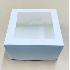 Caja Para Mini Torta O Regalo C/visor 19x19x10 X 10 Unidades