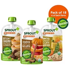 Etapa 3 Sprout Orgánica Alimentos Para Bebés Bolsas W / Cent