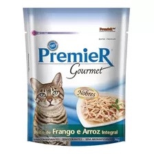 Alimento Premier Super Premium Gourmet Para Gato Adulto Sabor Frango E Arroz Integral Em Saco De 70g