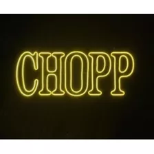 Placa Luminoso Neon De Led Fábrica De Neon - Chopp - 65x28cm