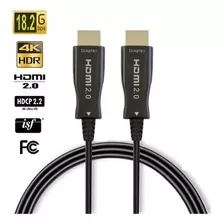 Cabo Fibra Óptica Ativa (aoc) Hdmi 2.0 4k 60hz / 18gbps 25m