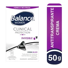 Desodorante Balance Crema Clinical Invisible Mujer 50gr