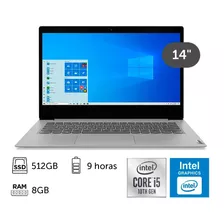 Laptop Lenovo Idepad 3 14 Core I5 10th 8gb 512gb Ssd W10p J