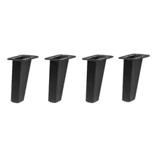 Pata De Plastico Para Sala 12 Cm Altura Pack De 4 Negro Mode