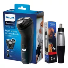 Barbeador Elétrico Philips S1121 + Aparador De Pelos Nasal 