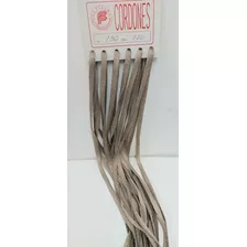 Cordones Para Calzado Chatos 1,20 Mts Color Beige X Par 