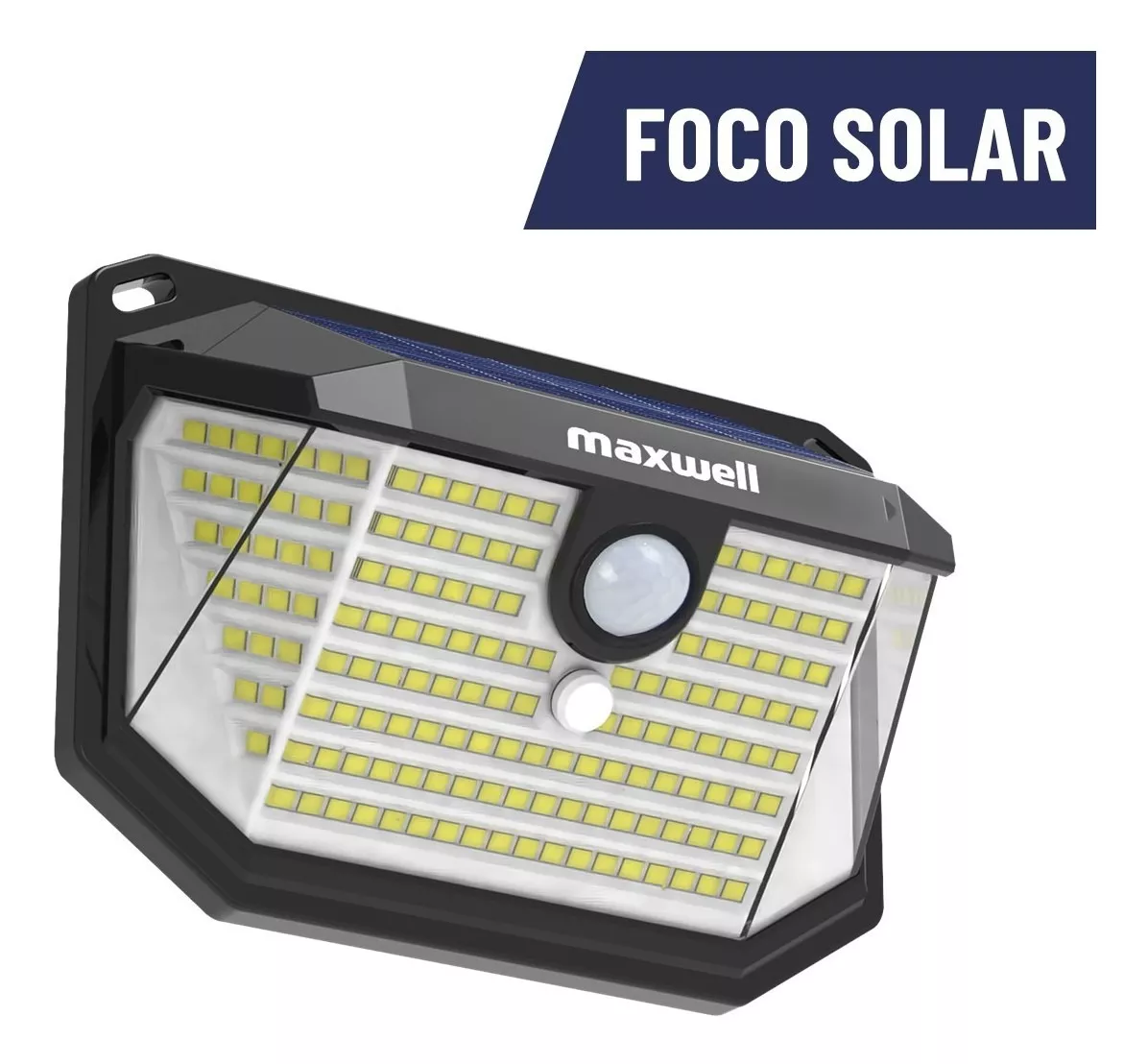Foco Solar Maxwell 178 Led Exterior Pared Unitario + Sensor