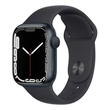 Apple Watch Series 7 (gps, 41mm) - Caja De Aluminio Color Medianoche - Correa Deportiva Azul Medianoche