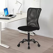 Silla De Oficina De Malla Sin Brazos Silla De Trabajo C