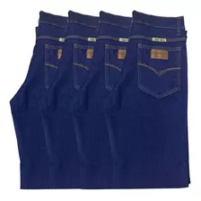 Kit 4 Calças Jeans Masculinas Estilo Básica Lycra Ref 917