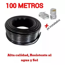Cable De Internet Cat5e Resiste Al Agua Y Sol Utp 100 Metros